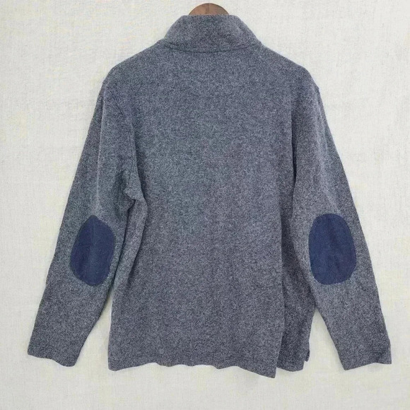 Jos. A. Bank Reserve Tailored Fit Cotton Double elbow Sweatshirt Mock Men's L - Picture 2 of 6